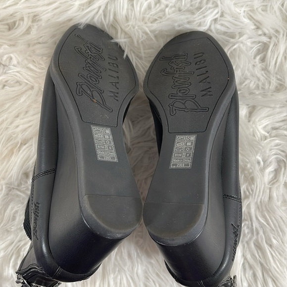 Blowfish Malibu Praline Wedge Vegan Booties Boots Black Size 9 NEW - Picture 12 of 16